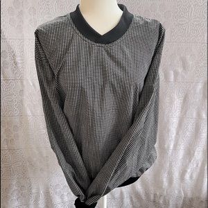 Winner Mate Golf Collection Black and White Hounds Tooth Parka